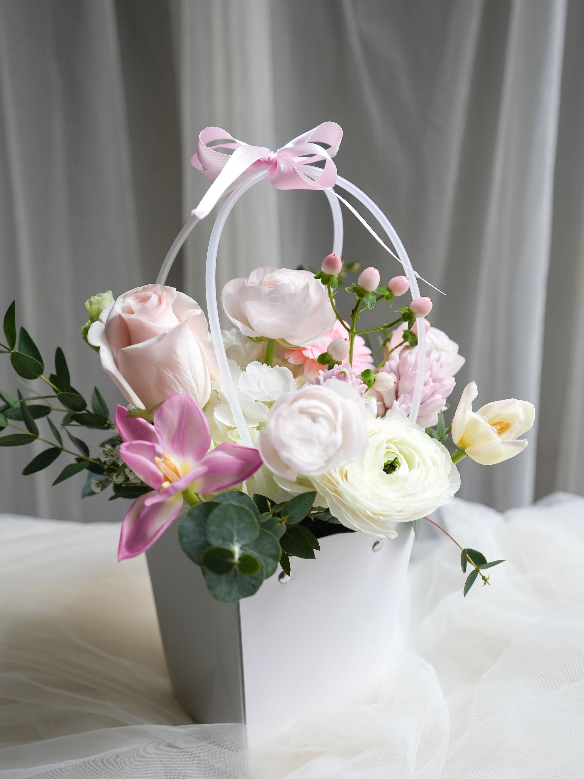 Pastel Garden Basket