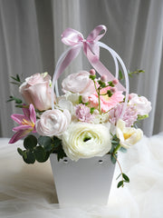 Pastel Garden Basket