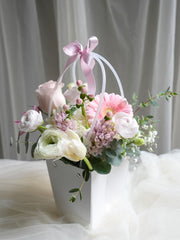 Pastel Garden Basket