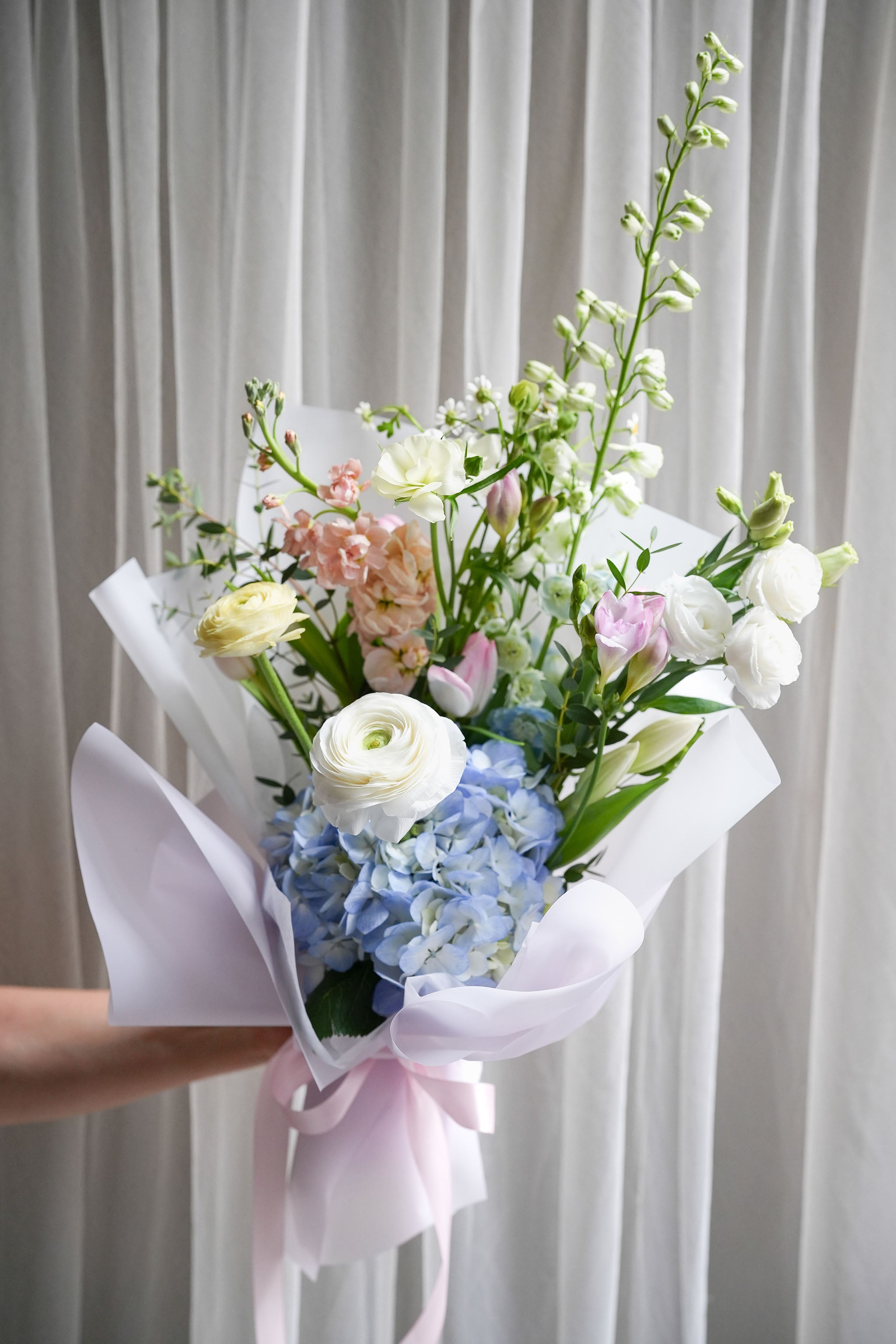 Blue White Spring