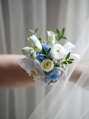 Blue Cotton Boutonniere