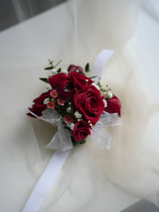 Red Rose Corsage  & boutonniere