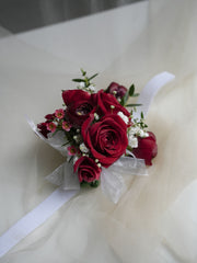 Red Rose Corsage  & boutonniere