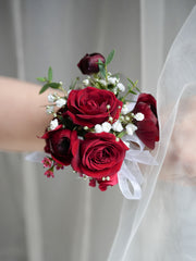 Red Rose Corsage  & boutonniere