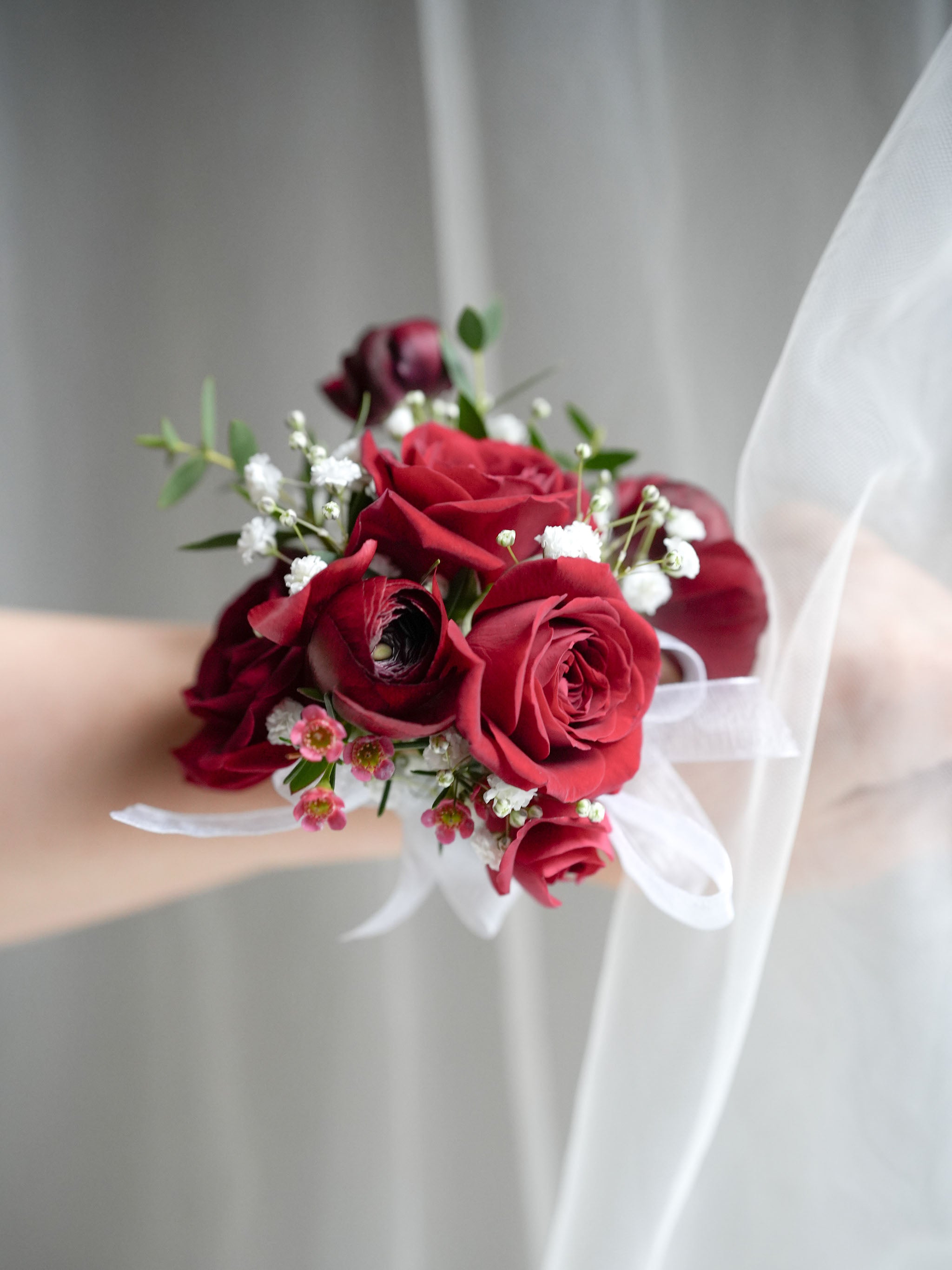 Red Rose Corsage  & boutonniere
