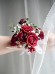 Red Rose Corsage  & boutonniere