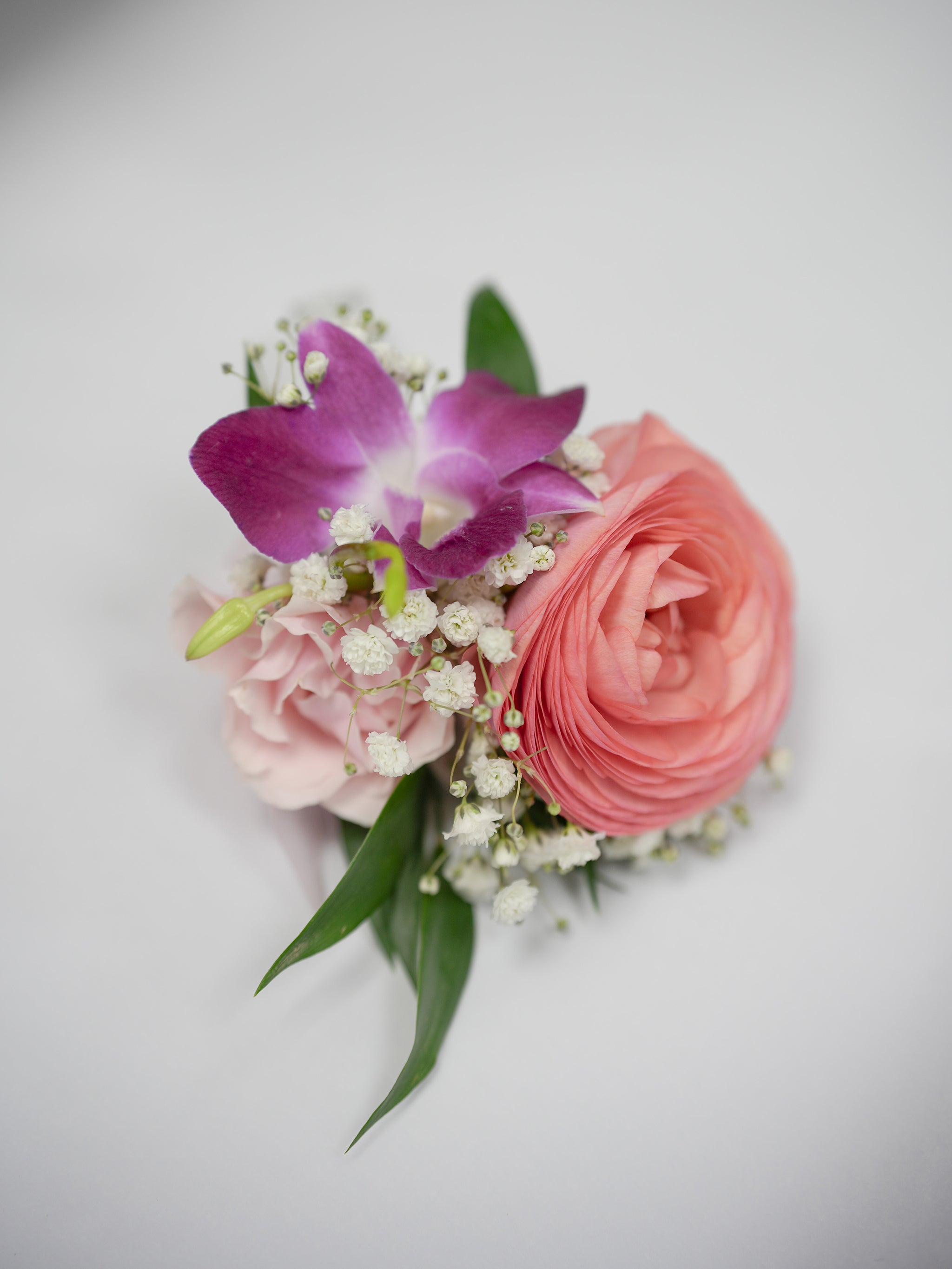 Peachy Boutonnieres & Corsage
