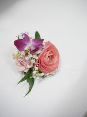 Peachy Boutonnieres & Corsage