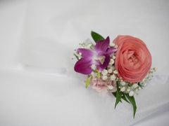 Peachy Boutonnieres & Corsage
