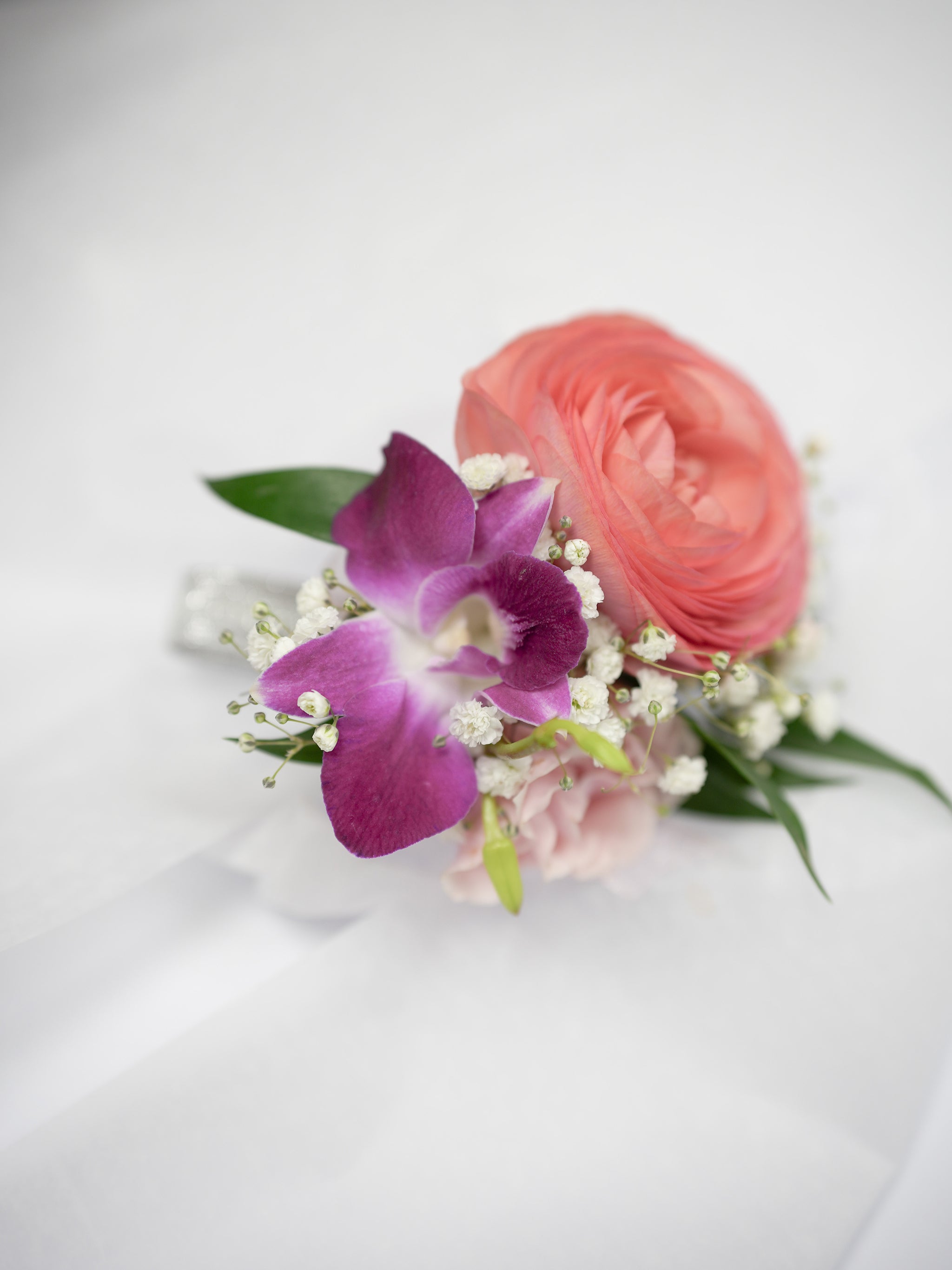 Peachy Boutonnieres & Corsage