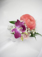 Peachy Boutonnieres & Corsage