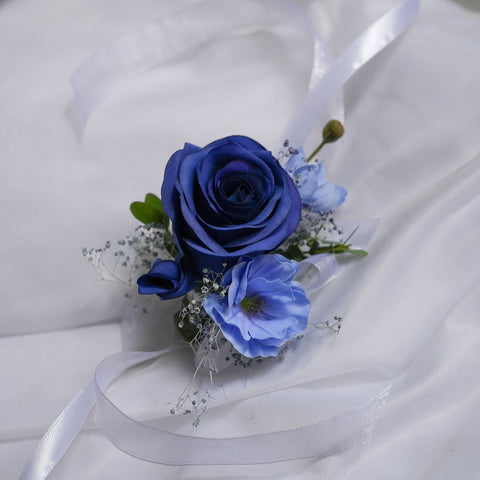 Cobalt Boutonnieres (Silk Flower)