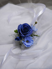 Cobalt Boutonnieres (Silk Flower)