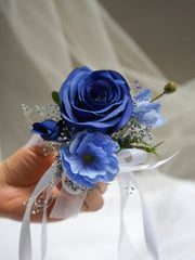 Cobalt Boutonnieres (Silk Flower)
