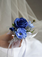 Cobalt Boutonnieres (Silk Flower)