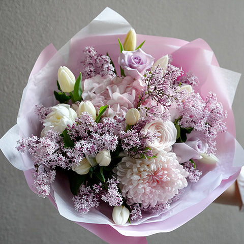 Velvet Lilac Bouquet