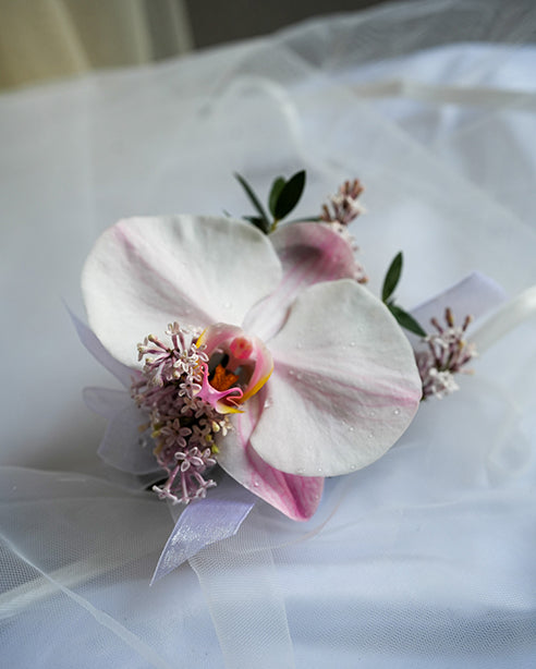 Pink Orchid Corsage