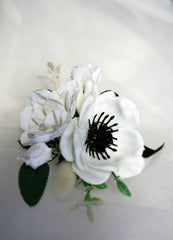 Ivory Pure Corsage & boutonniere (Silk Flower)