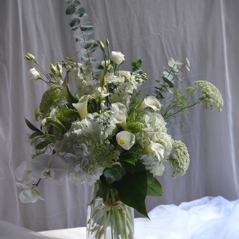 Verdant Ivory Vase