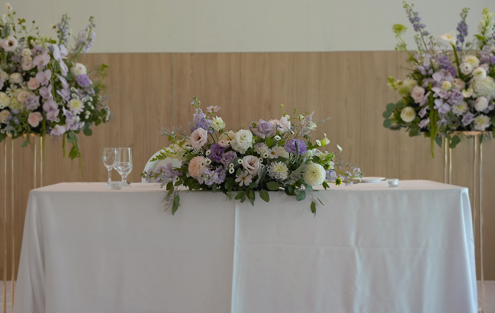 Lavender Poise Sweetheart Centerpiece