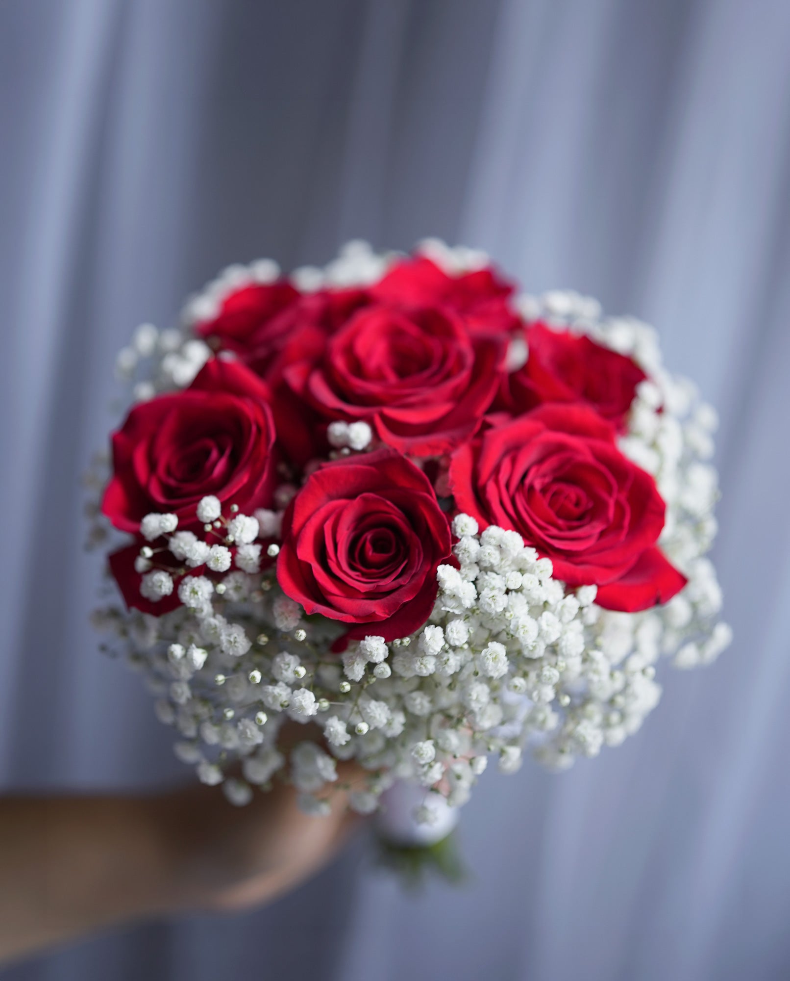 Scarlet Halo Rose Bouquet
