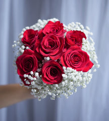 Scarlet Halo Rose Bouquet