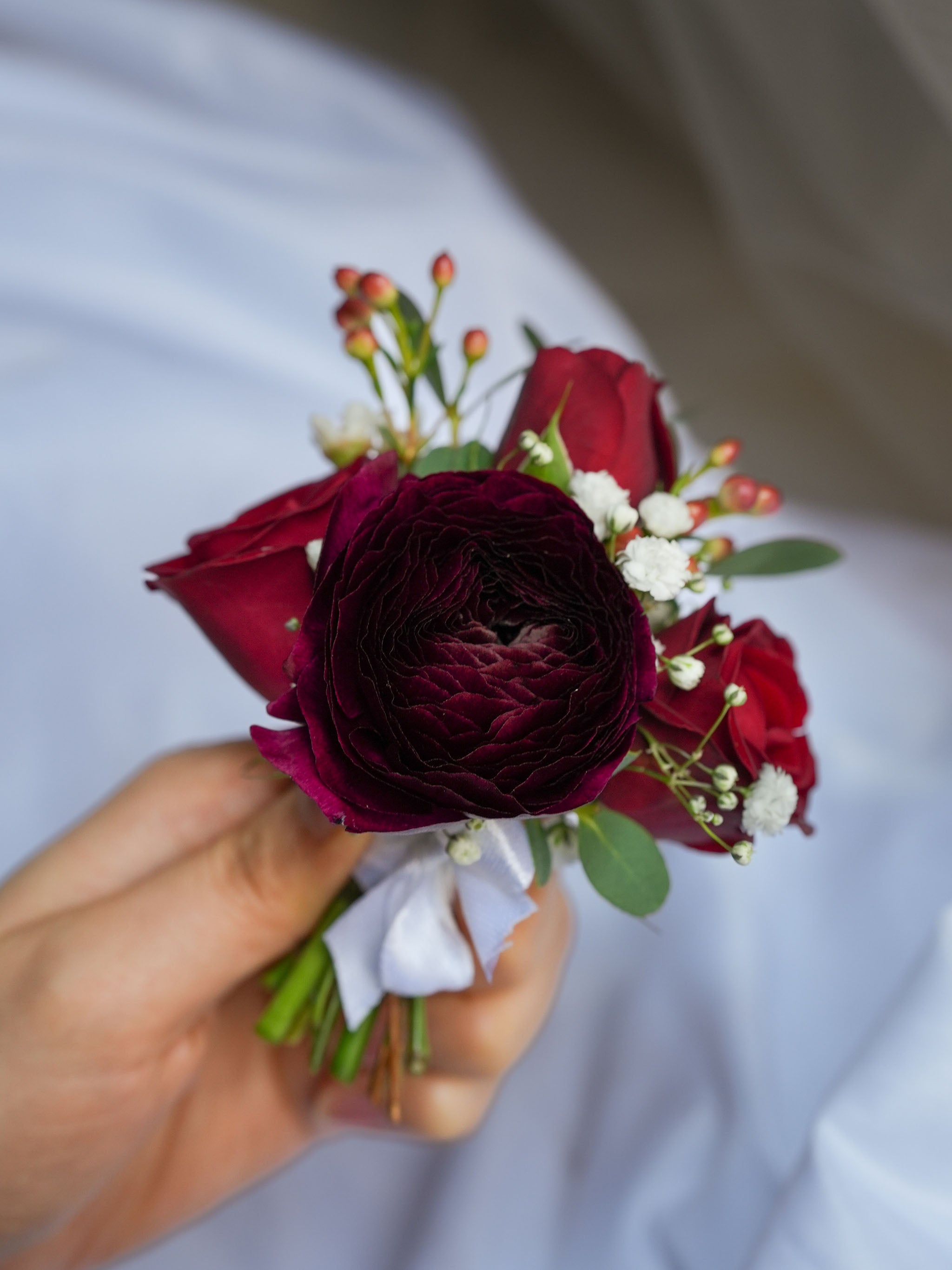 Elegant Harmony Corsage  & boutonniere
