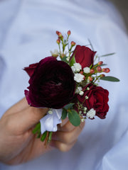 Elegant Harmony Corsage  & boutonniere