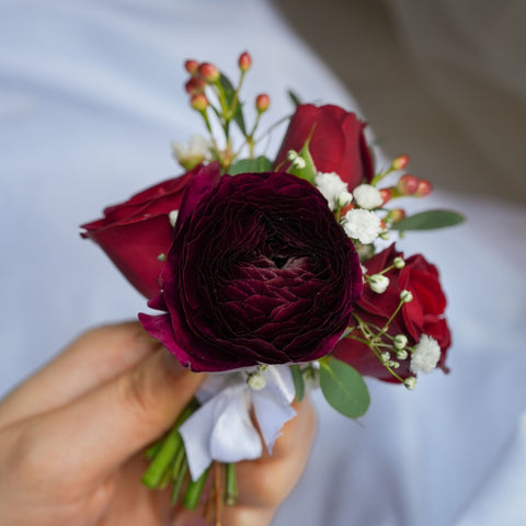 Elegant Harmony Corsage  & boutonniere