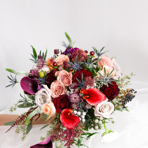 Burgundy Bridal Bouquet