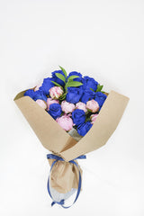 Blue Rose & Peony Bouquet