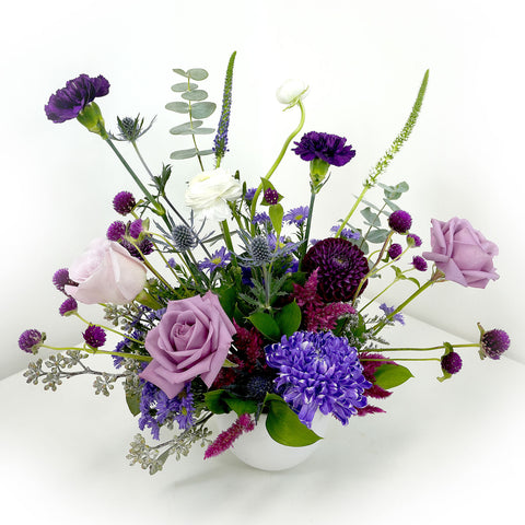 Purple Wedding Centerpiece