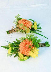 Dahlia Orange Boutonniere - Flower - Toronto Flower Gallery