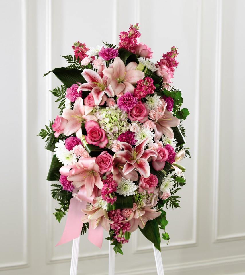 Gently into the Ever-After Standing Spray - Flower - Toronto Flower Gallery